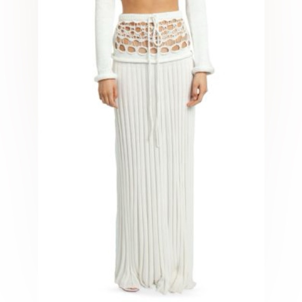 Christopher Esber White Crochet Maxi Skirt - Picture 3 of 4